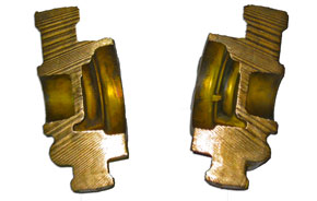 Sezione pezzo ottone